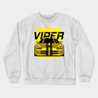 Yellow Front Viper V10 Crewneck Sweatshirt